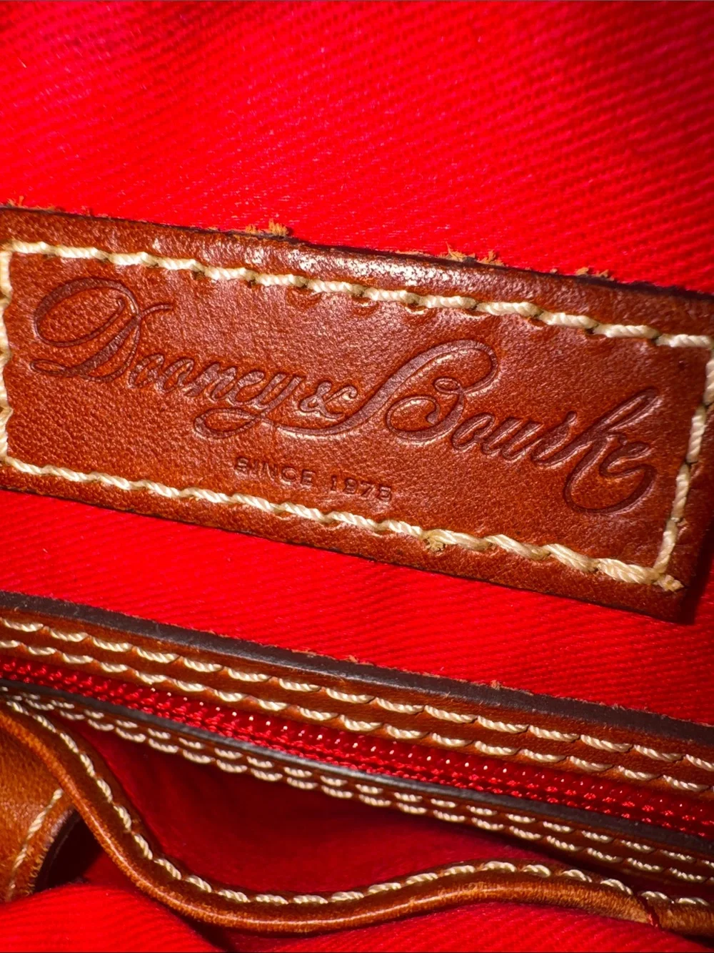 Dooney & Bourke Teal Blue Pebbled Leather Messenger Crossbody with Brown Trim